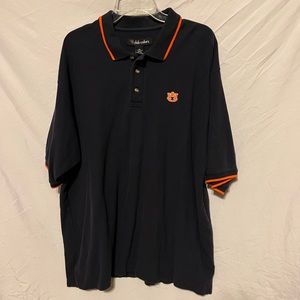 2XL Tigers Auburn University Polo Shirt Navy Blue & Orange